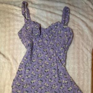 Purple Floral Dress